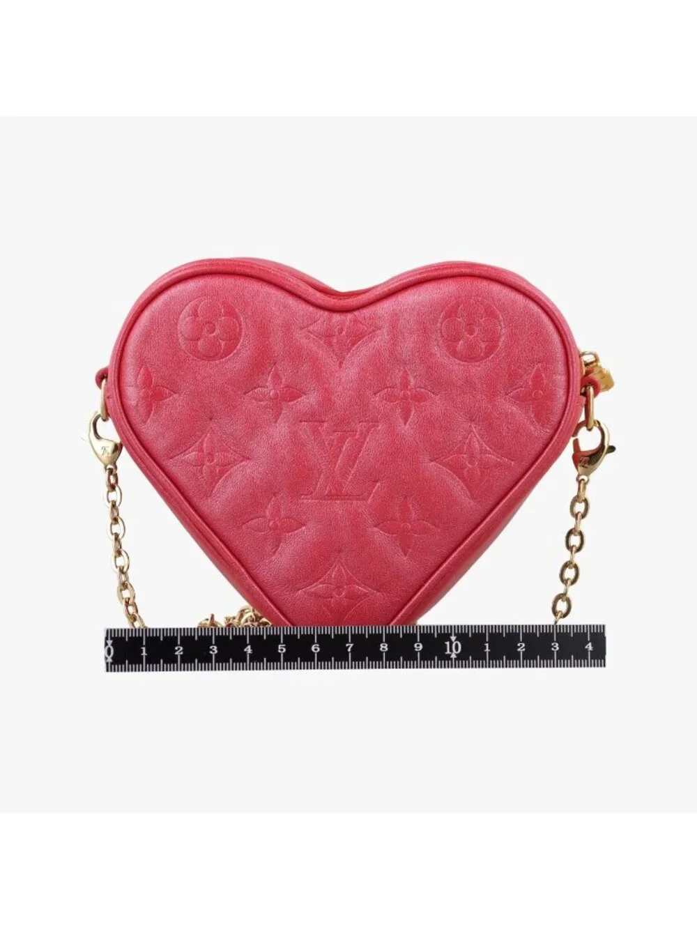 Louis Vuitton Heart on Chain Red Lambskin Shoulder
